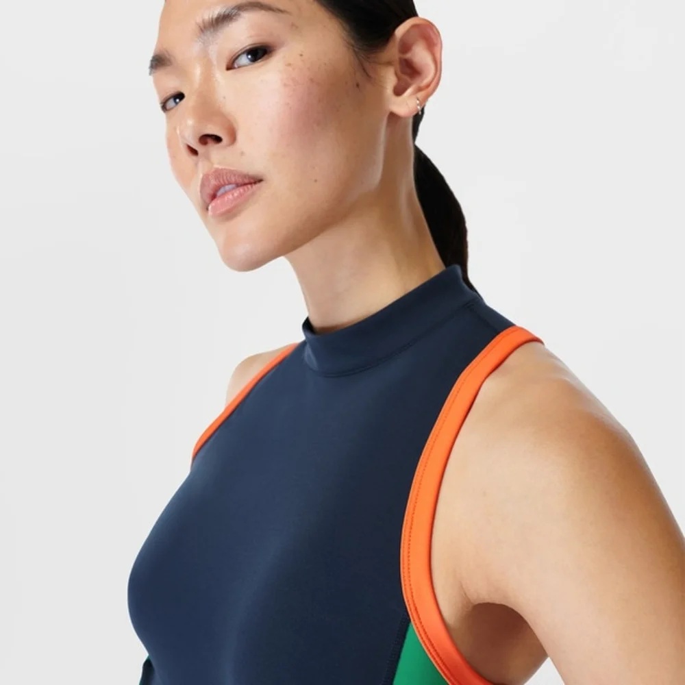 Sweaty BettyT-shirt de Mulher Power Zip Back Workout Tank Top - Picture 3 of 7